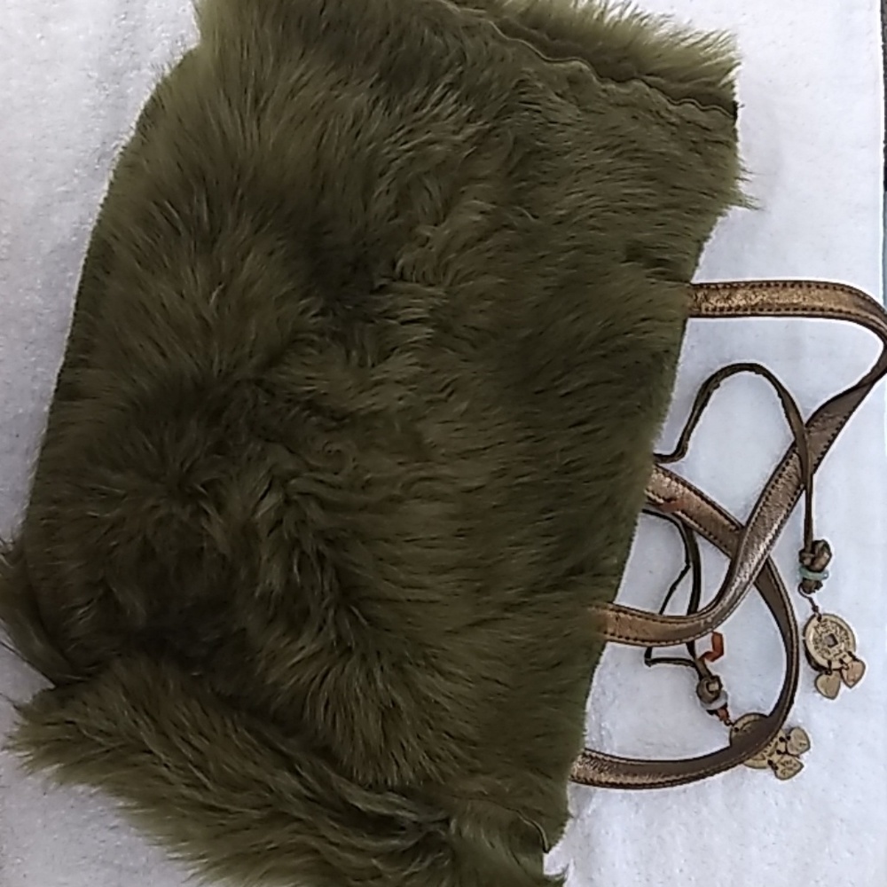 Reversible Soft Rabbit Woman's Handbag